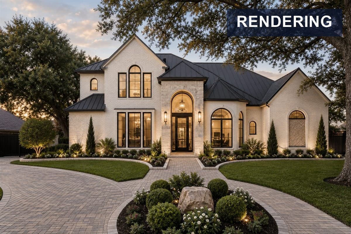 Architectural rendering of the completed renovation
